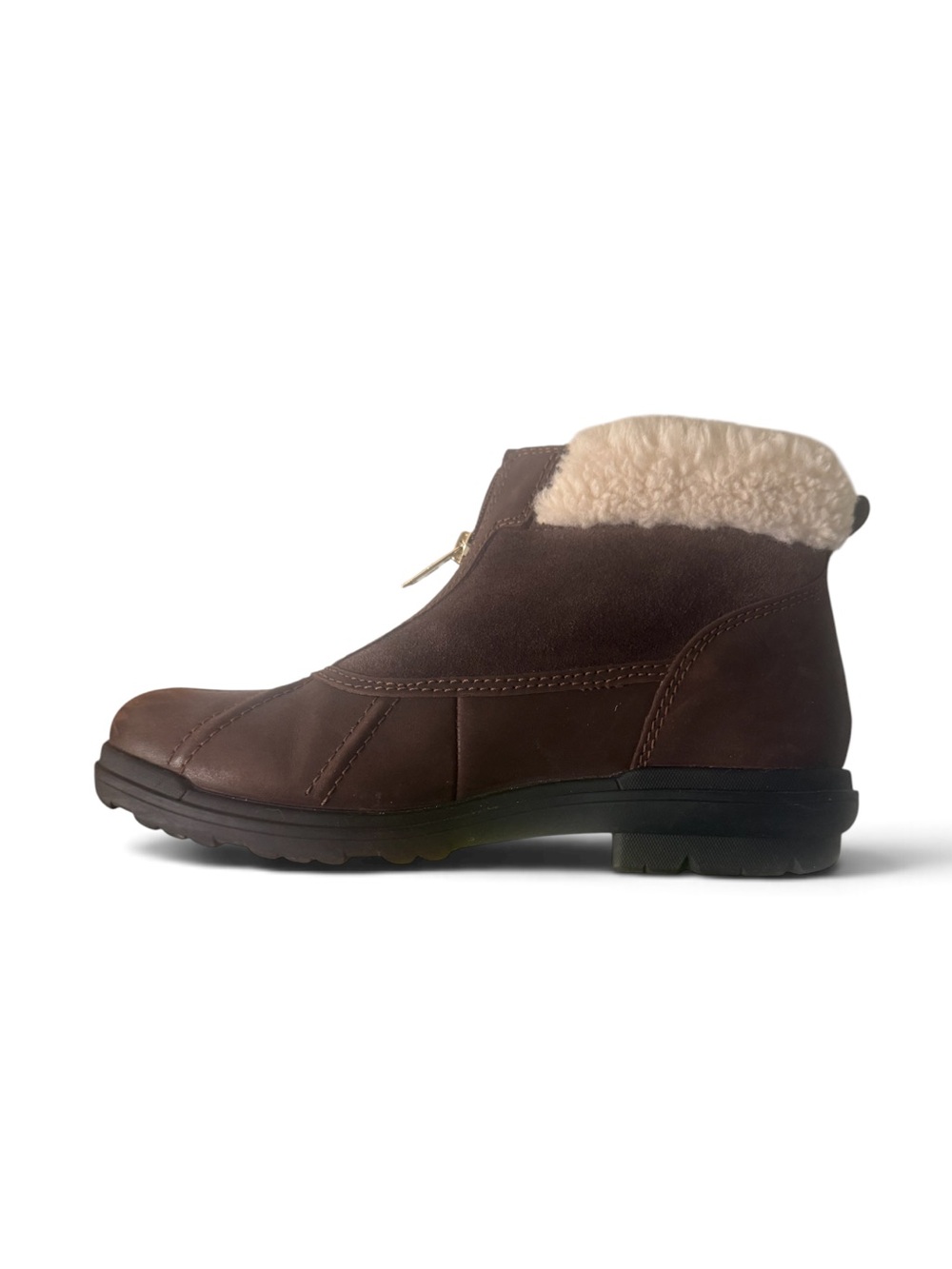 Ugg Hapsburg Waterproof Duck Brown Leather Boots – Sz 9
